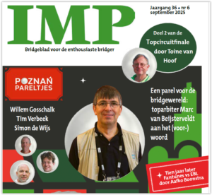 Wedstrijdleider Marc in blad IMP